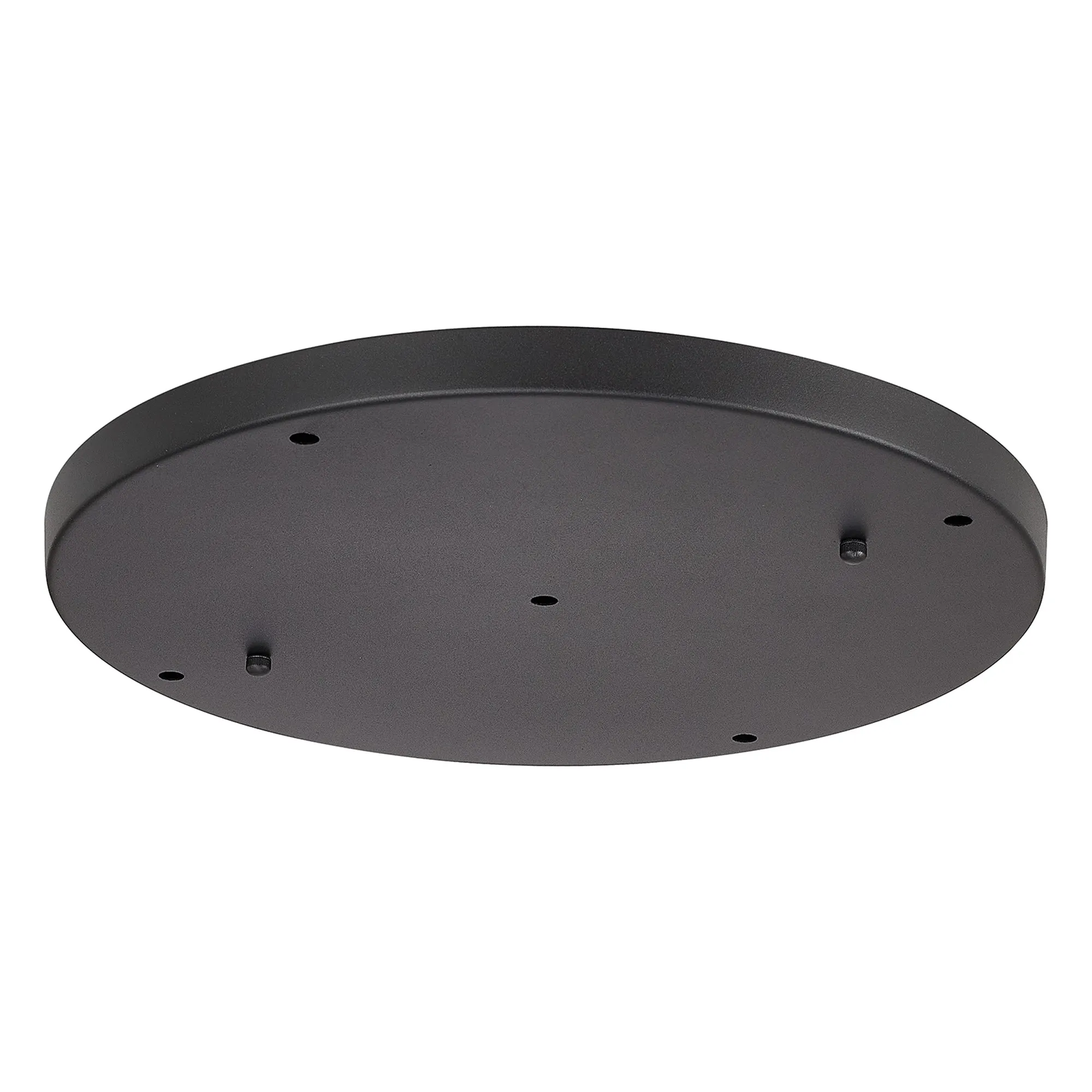 D0830BL  Hayes 5 Hole 40cm Round Ceiling Plate Satin Black